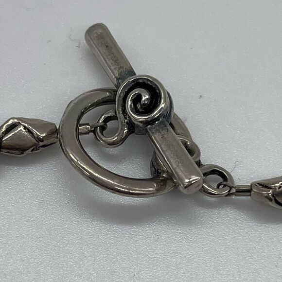 Mixed Metal with Fresh Water Pearls 18 inches Length Silver Tone - Picture 3 of 3